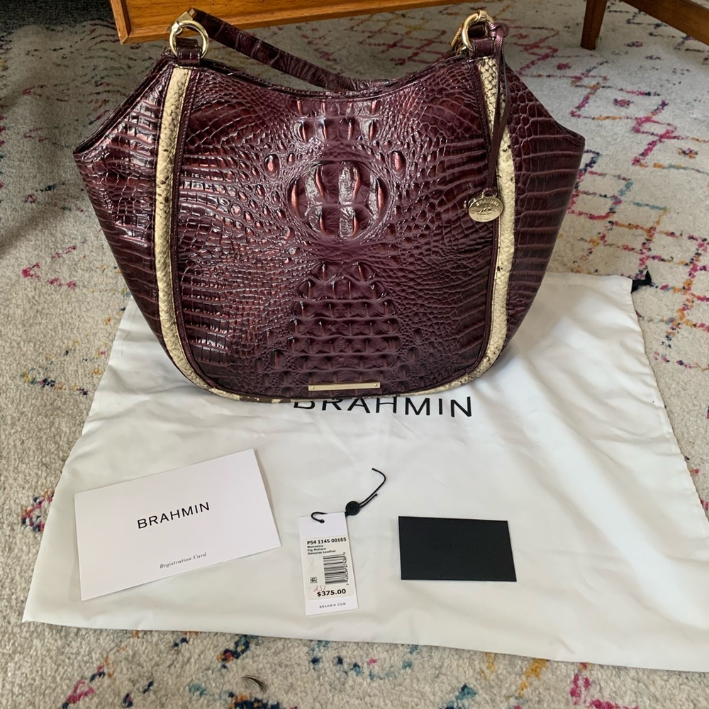 Brahmin Marianna Shoulder Bag in Fig